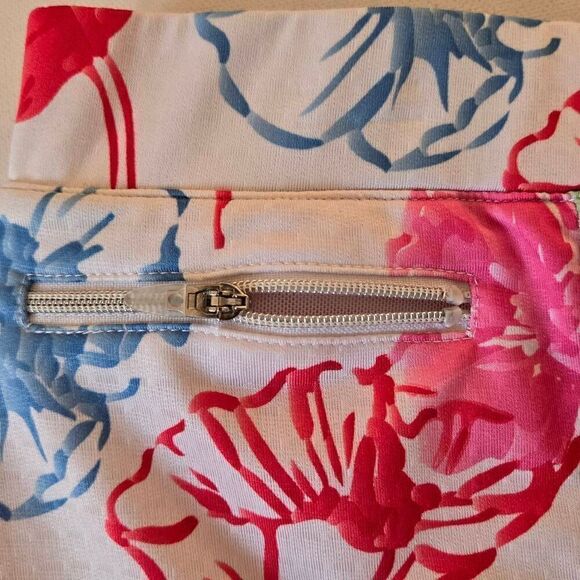 Bette & Court Womens Elastic Waist Multi-Color Floral Athletic Skort Medium - Picture 5 of 13